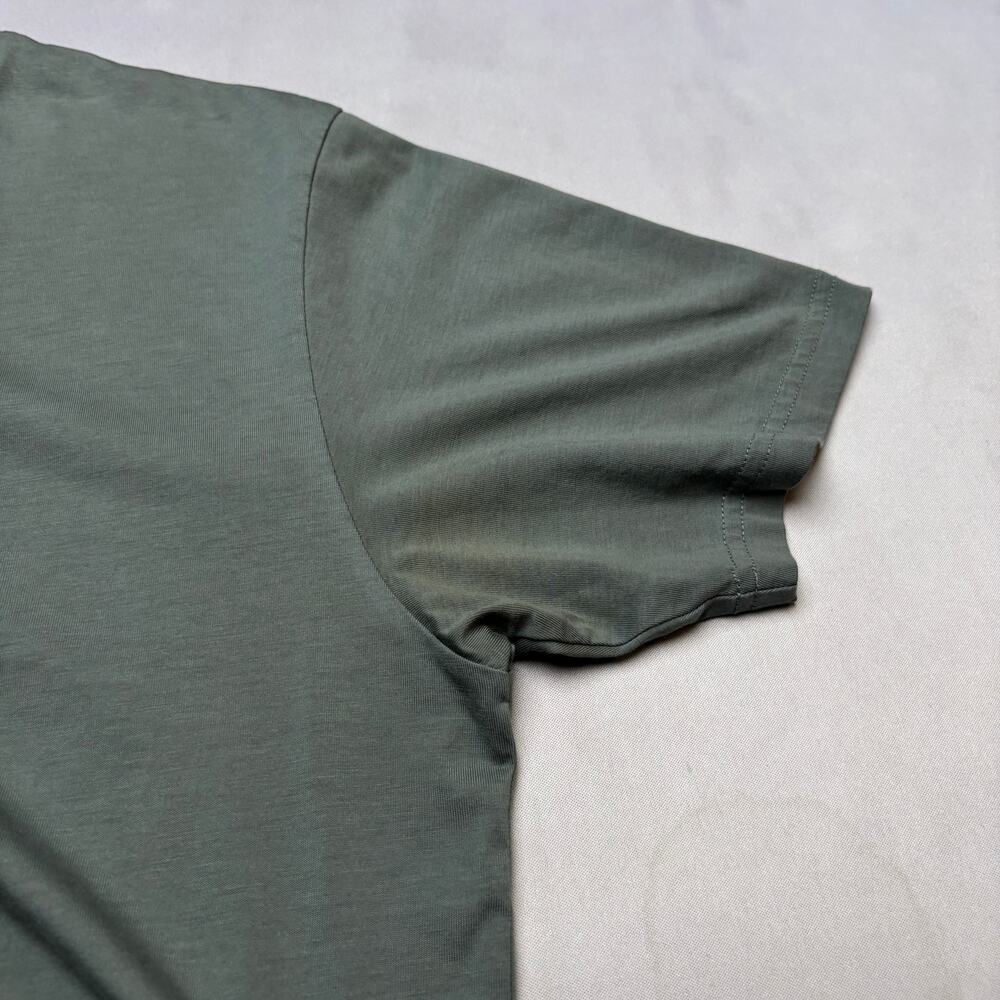 Sunspel Riviera Midweight Short Sleeve T Shirt Men's Medium Green - Picture 9 of 12